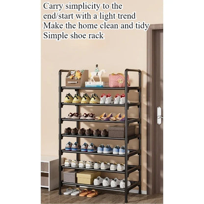 Simple shoe rack household multi-functional multi-storey doorway indoor and outdoor storage rack student dormitory storage rack