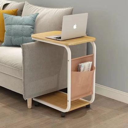Mobile Bedside Table Nightstand Rolling Storage Cabinet Drawer Small Side Table Sofa End Table Bedroom Living Room Nightstand