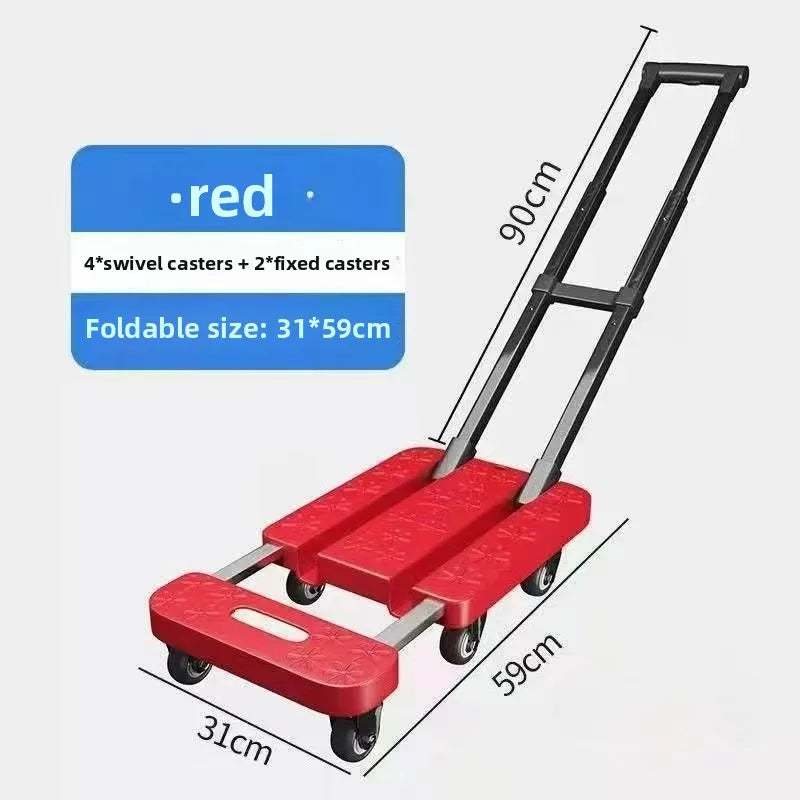 Folding Garden Wagon Heavy Duty Collapsible Utility Cart Portable Foldable Hand Truck Quiet Wheels All Terrain Grocery Camping