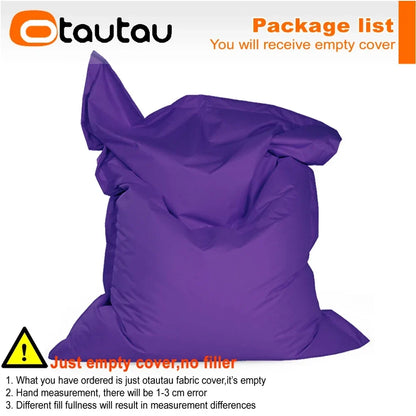 OTAUTAU M/L Outdoor/Home Bean Bag Cover 140x180cm DD103【No Filler Inside! You Need To Buy Filler By Yourself !】