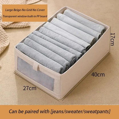 1pcs Visible Wardrobe Storage Organizers Cabinet Drawer Clothes Storage Box for T-Shirts Jeans Underwear Pants Organizer Box
