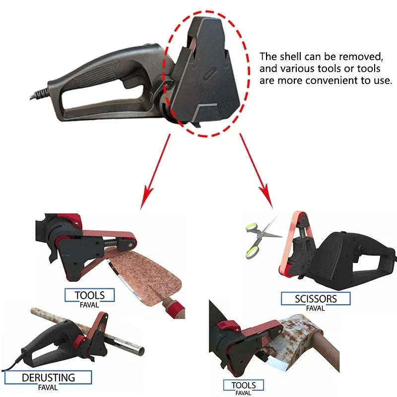 Professional Electric Knife Sharpener Grinder Sand Belts Kitchen Sharpening Machine Honing System Carpenter Tools 2022 NEW