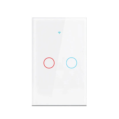 Work with Tuya WIFI Smart Home Switch Light Wall US/EU Glass Touch Panel Voice Wireless Remote Control by Alexa Google Home