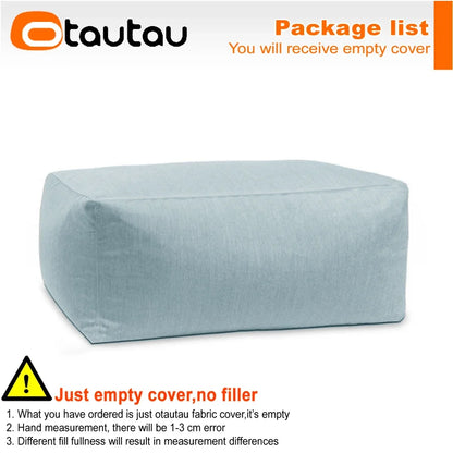OTAUTAU Outdoor Oxford Bean Bag Cover Swim Pool Float Lounger Beach Club Pouf SF505【No Filler!You Need To Fill It By Yourself!】