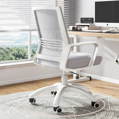 Height-Adjustable Recliner Chair - Ergonomic Rocking Office Chair with Wheels, Multi-Purpose Armchair for Living Room