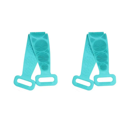 Body Sponge Silicone Brushe Bath Towels Scrubber Rubbing Back Peeling Massage Shower Belt Extended Skin Clean Brushes Bath Brush