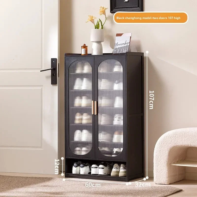 New shoe cabinet household multi-layer storage shoes dust-proof door porch floor large-capacity porch rack shoe rack