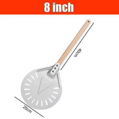 12/14 Inch Aluminum Perforated Pizza Shovel Peel with Detachable Handle Nonstick Oven Baking Paddle Spatula Turners Accessories