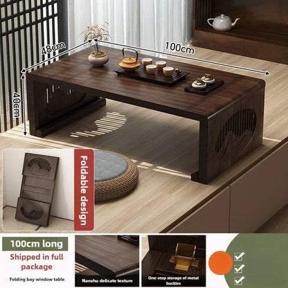 bay window small table bed folding small coffee table balcony low table  tea table