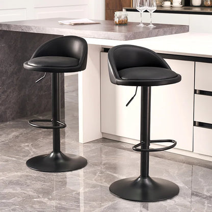 Vintage Swivel High Kitchen Island Counter Stools Chairs Velvet Padded Home Bar Stool Benches Dining Chair Bancos Para Bar