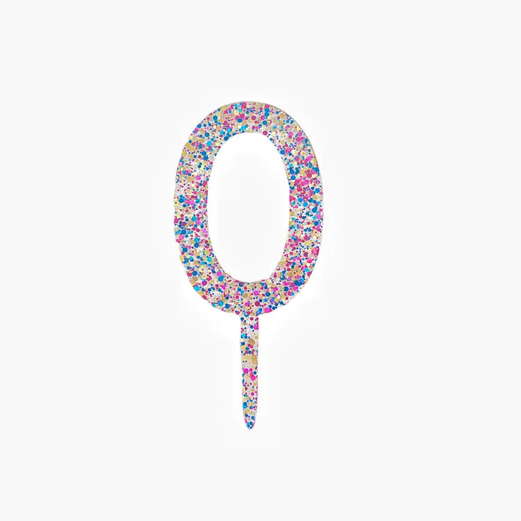 Sparkling 0-9 Number Happy Birthday Cake Topper Gold Acrylic Wedding Cake Topper Kids Birthday Party Cake decoration Baby shower