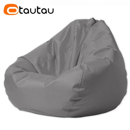 OTAUTAU Outdoor Waterproof Bean Bag Cover No Filler Garden Beach Camping Swimming Pool Floating Beanbag Pouf Chair Oxford DD022