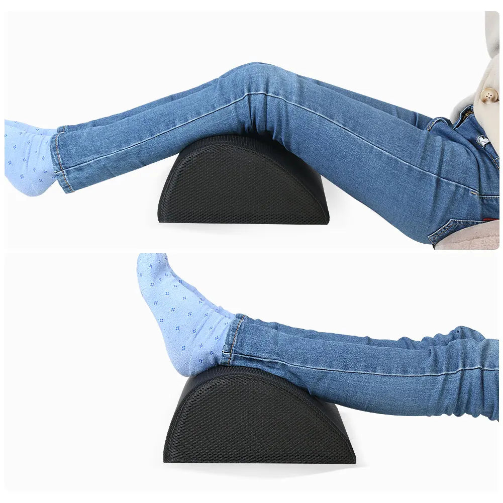 1 piece work table footstool - memory foam office footstool leg lift pillow for games and home office to improve sitting posture