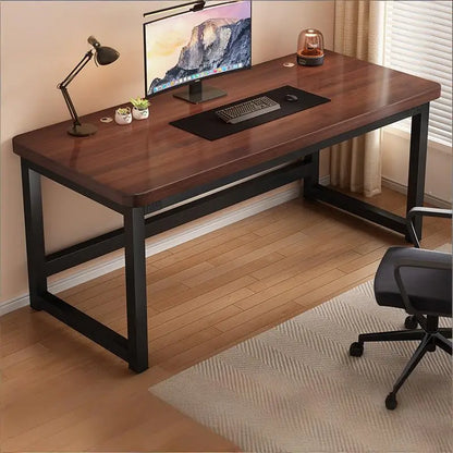 Solid wood computer desk, study desk, writing desk, long table, simple bedroom gaming desk, workbench