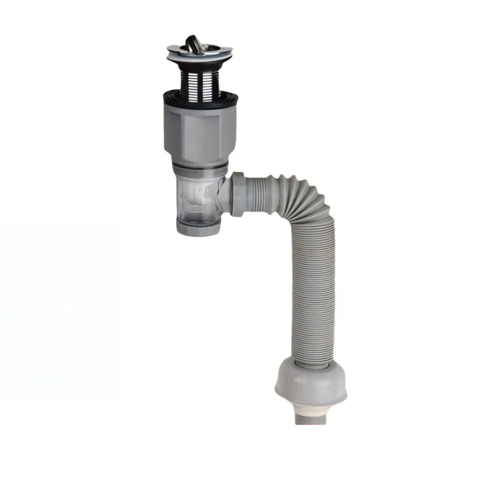 1-3PCS Multi Functional Universal Drain Hand Wash Basin Drain Pipe Basin Drain Pipe Non Adhesive Kitchen Drain Extension Pipe