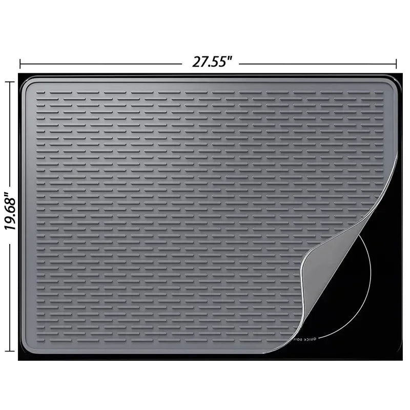 Induction Cooktop Mat Silicone Induction Cooker Cover Home Heat-resistant Non-Slip Induction Cooktop Protector Mat Kitchen Tools