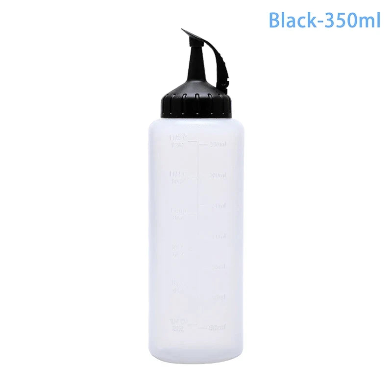 175ML/350ML Large Squeeze Condiment Bottles With Nozzles Ketchup BBQ Sauces Olive Oil Bottle Dispenser Squeeze Sauce Bottle