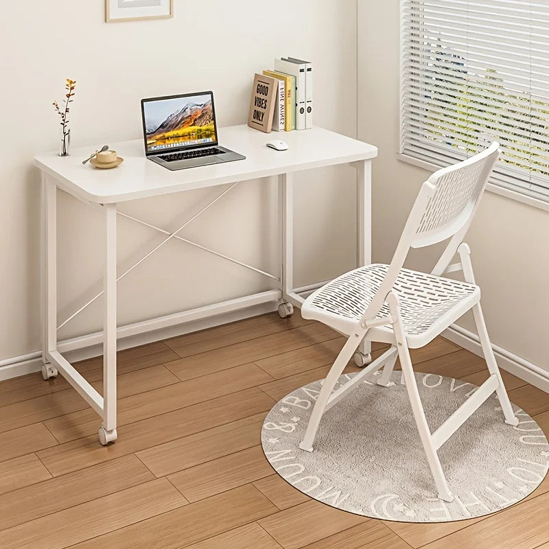 Folding desk, movable desk, home student computer desk, study desk, bedroom bedside desk, office desk computer desk