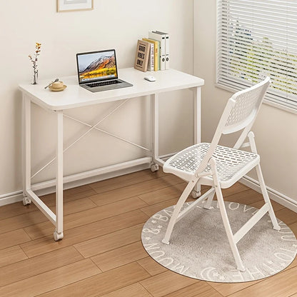 Folding desk, movable desk, home student computer desk, study desk, bedroom bedside desk, office desk computer desk