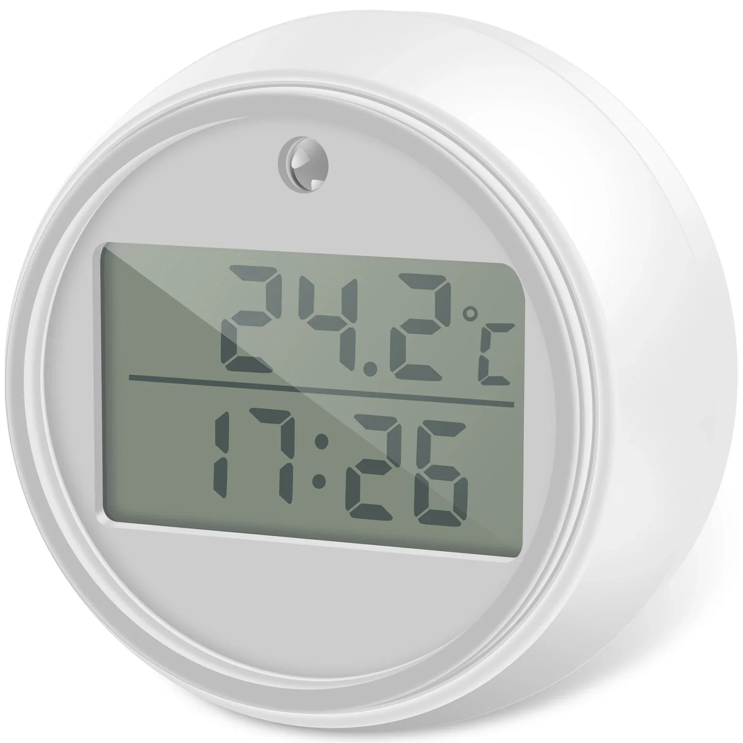 1/2Pcs Ice Bath Thermometer with Timer Small Floating Waterproof Thermometer with Clear Display Flashing Light for Hot-Cold Bath