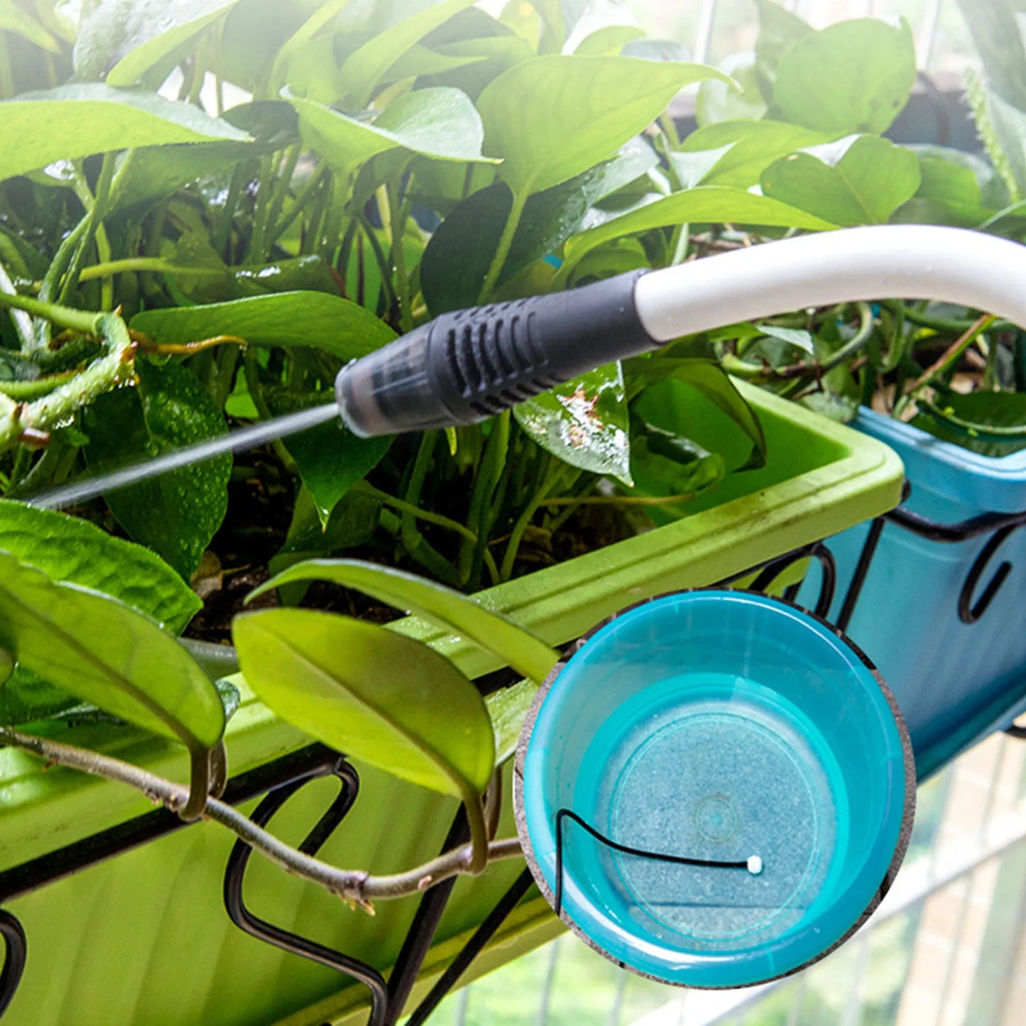 Watering Electric Sprayer Automatic Electric Sprayer Bendable Watering Lithium Rechargeable Water Sprinkler Sprayer 500mAh