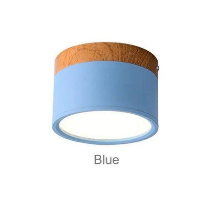 LED Downlight dimmable 5W 7W 9W12W15W Nordic wood modern Led surface mounted ceiling light spotlight, interior decoration light