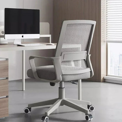 Height-Adjustable Recliner Chair - Ergonomic Rocking Office Chair with Wheels, Multi-Purpose Armchair for Living Room
