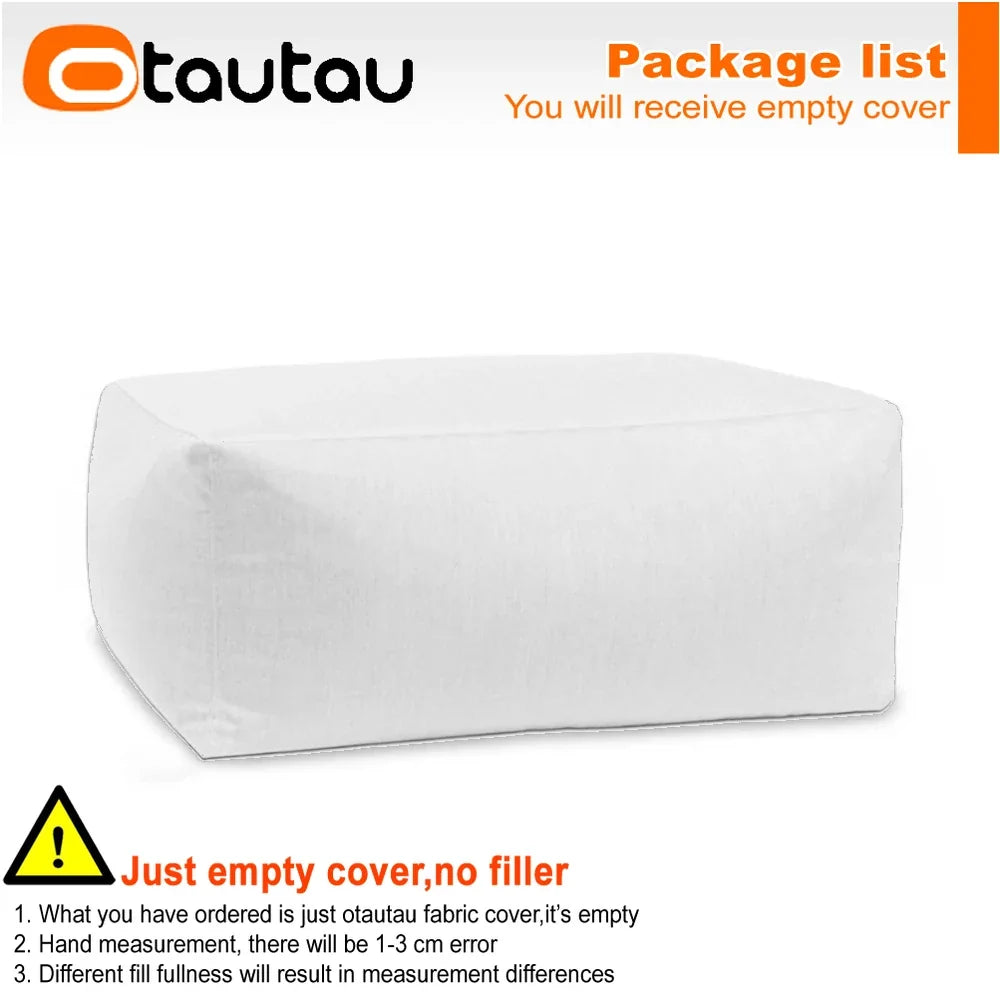 OTAUTAU Outdoor Oxford Bean Bag Cover Swim Pool Float Lounger Beach Club Pouf SF505【No Filler!You Need To Fill It By Yourself!】