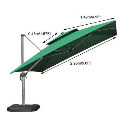 3X3M Outdoor Roman Umbrella Polyester Sunshade Umbrella Cloth Replacement Sunscreen and Rainproof Cloth Garden Courtyard