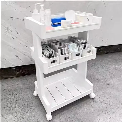 Hairdressing Storage Professional Aesthetic Cart Wheels Beauty Salon Tray Salon Equipment Furniture Commercial Furniture