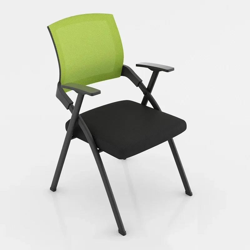 Folding training chair with desk board, foldable writing board, office meeting room, integrated table and chairs, conference