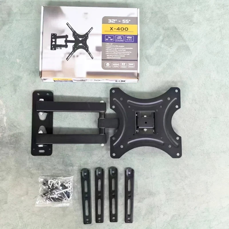 TV Wall Mount 32-55 inch LCD LED Monitor Adjustable TV Wall Bracket Extending Long Arm TV Wall Mount Max VESA 400x400mm