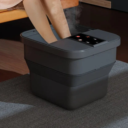 Portable Folding Foot Bath Bathtub Heated Electric Automatic Massage Foot Spa Temperature Control Folding Bucket Home Furniture