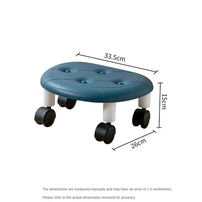 Universal Wheel Stool for Household Use Pulley Low Stool Seat with Wheels CHILDREN'S Multi-functional Stool, round Stool