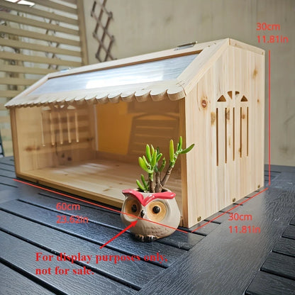 Small Pet Feeding Box Chick Insulation Box Hamster Box Climbing Pet Villa - for Pet Mice Rutin Chickens Reptiles Hedgehogs