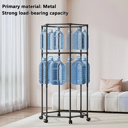Coat Racks,Clothes Drying Rack with Wheels, Space-Saving Clothesline for Home,Sturdy Metal Construction,for Balcony, Living Room
