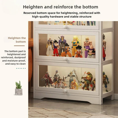 Figure transparent acrylic storage box display cabinet LEGO POP MART non-glass ornament shelf display cabinet