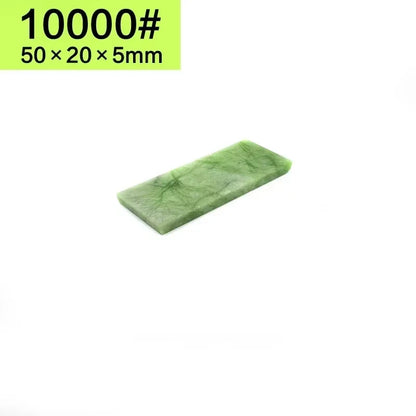 Natural 10000 Honing Tool Super Fine Green Agate Stone Polishing Finishing Bar Whetstone Sharpening for Kitchen Knife Sharpener