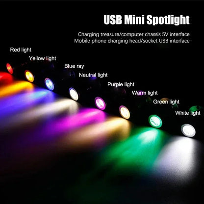 USB 5V Led Spot Light 1W 3W Surface Mounted Cabinet Showcase Counter Jewelry Lamp Rotatable Angle Ceiling Mini Spotlight Downlig