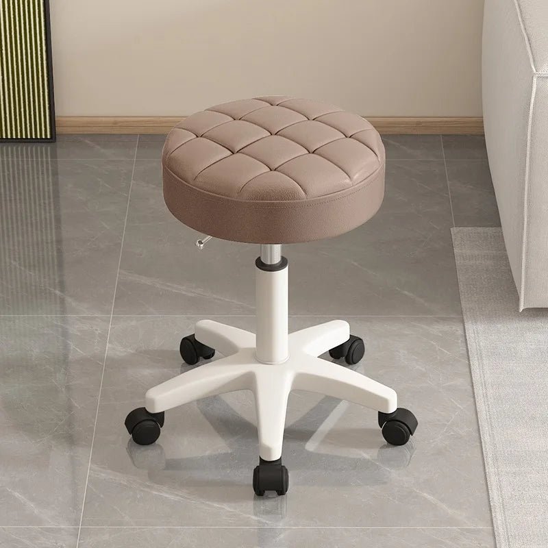 Massage stool Beauty salon stool Lifting rotating round stool Hair manicure Barber shop stool Round stool with wheels