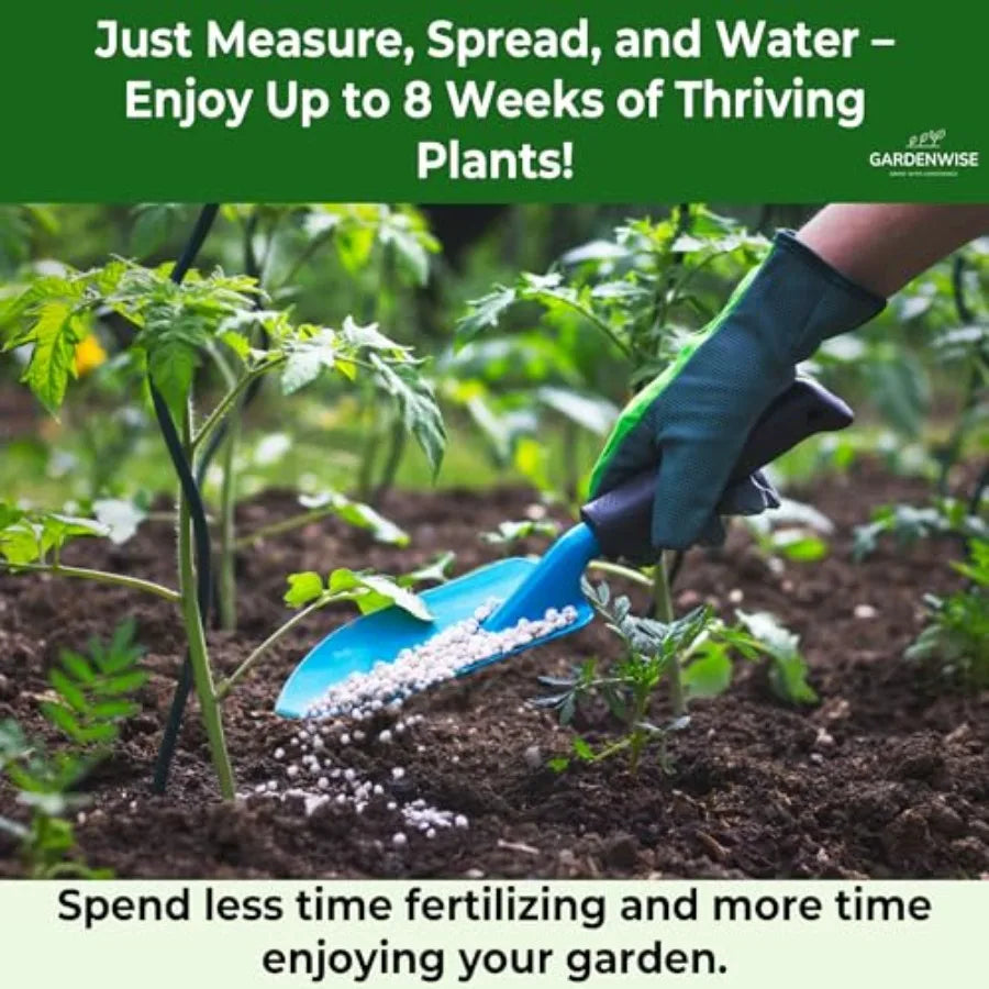 Slow Release - 10 10 10 All Purpose Granular Garden for Vegetables Tomato Arborvitae Shrubs Rose Flowers Fruit Fig Trees
