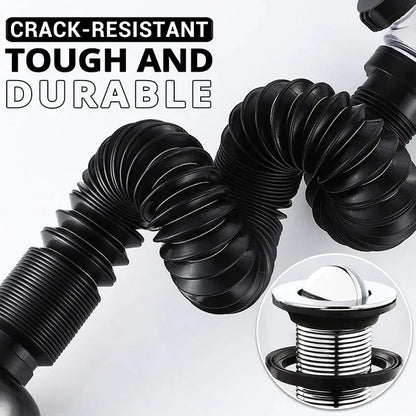 1-3PCS Multi Functional Universal Drain Hand Wash Basin Drain Pipe Basin Drain Pipe Non Adhesive Kitchen Drain Extension Pipe