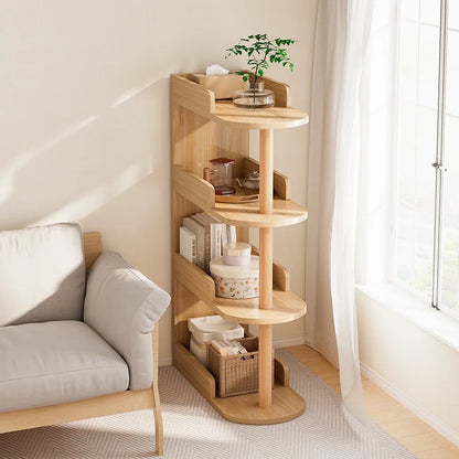 Bedroom bedside clip gap storage shelf storage cabinet small bookshelf floor rack