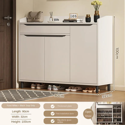Shoe cabinet household multi-layer shoe rack entrance porch multi-function storage cabinet large capacity storage cabinet