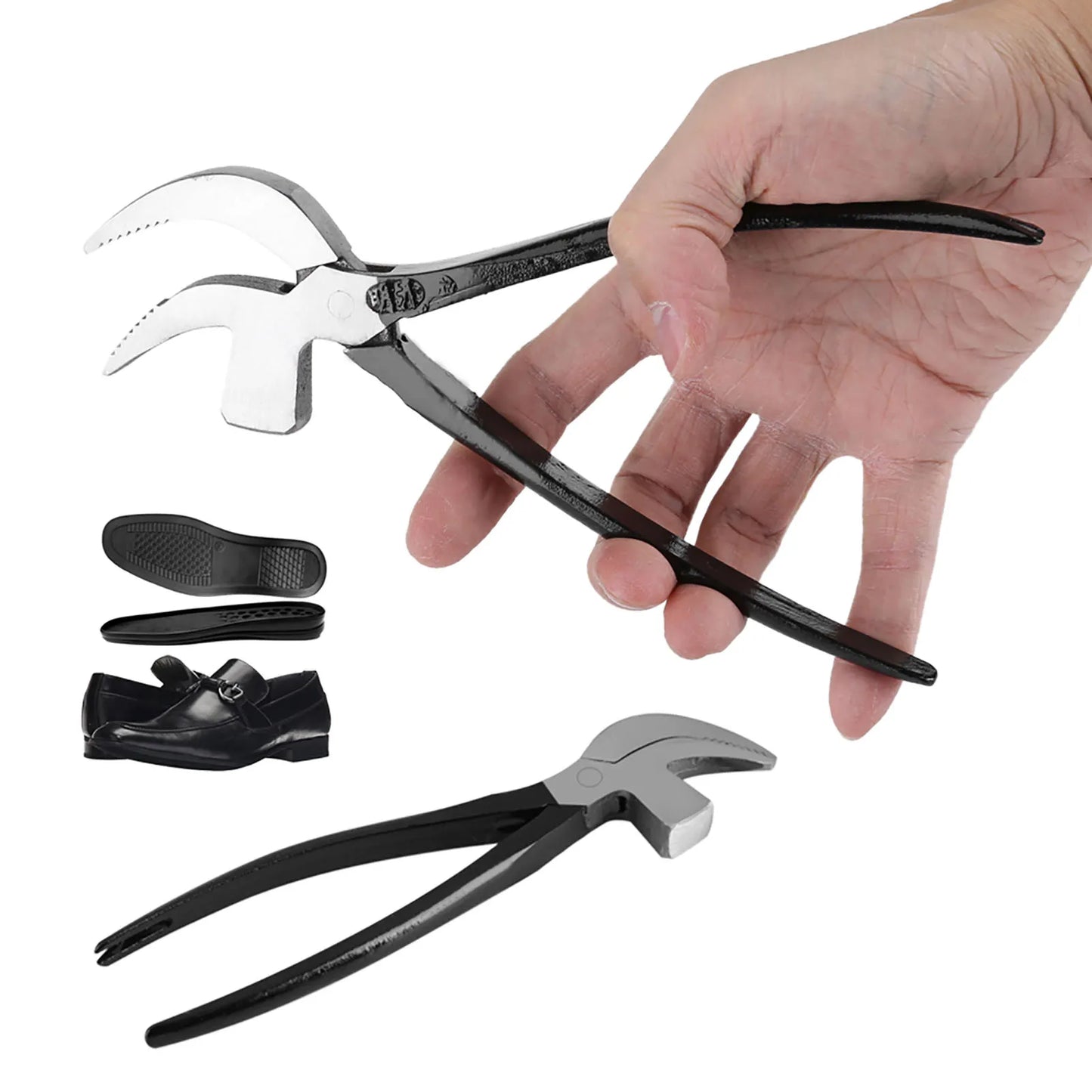 45# Steel Cobbler Plier for Shoemaking Leather Craft DIY Working Tool Beak Shape Hand Operated Cobbler Plier Leather Craft Plier