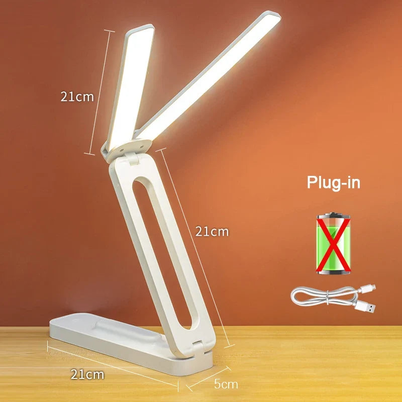 Reading Desktop Desk Lamp Multifunctional Folding  Lamp Infinite Dimming Eye Protection Bedroom Living Room Study Led Desk Light