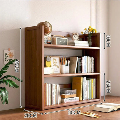 Household Goods Simple Desktop Bookshelf Dormitory Multi-layer Storage Rack Home Student DeskSolid Wood With Extraction Rack