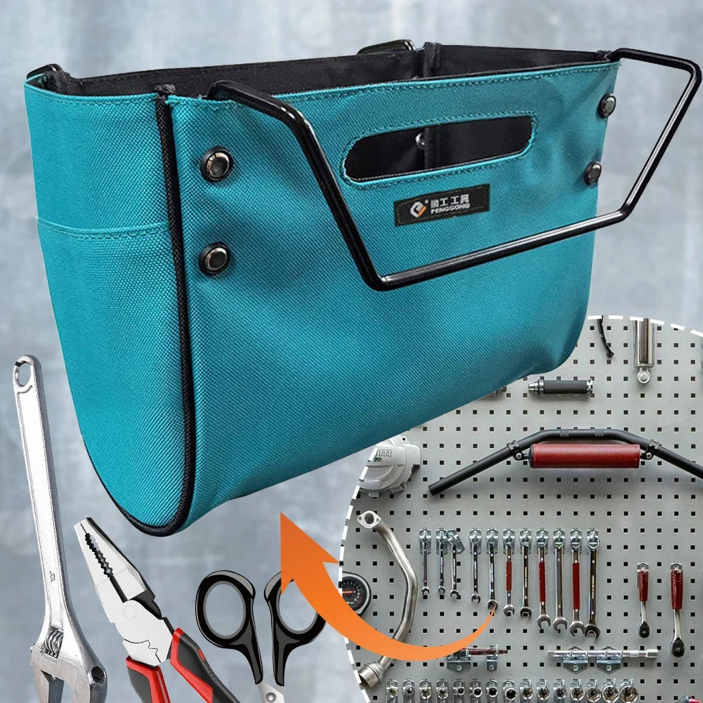 Telescoping Ladder Tool Bag Portable Utility Tools Bags Herringbone Ladder Tool Storage Bag Oxford Waterproof Tool Organizer