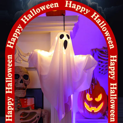 1/3PCS Spooky Ghost Halloween Decoration Waterproof Halloween LED Fabric Hanging Ghost Light for Lawn Garden Home Party Decor