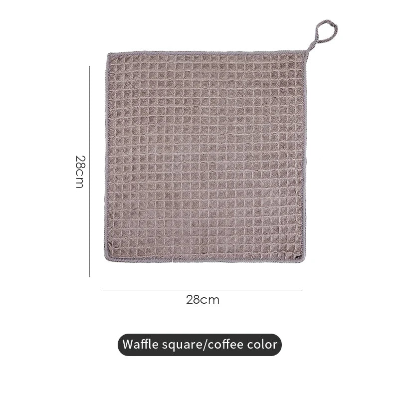 BINCOO Coffee Machine Cleaning Cloth Waffle Weave Microfiber Towel Absorbent Lint Free for Espresso Maker Barista Tools